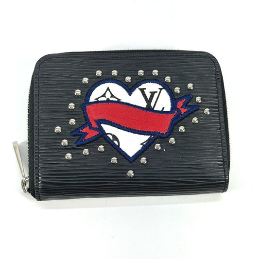 LOUIS VUITTON M63721 エピ LVストーリーズ ハート ジッピーコインパース 財布 小銭入れ ラウンドファスナー コインケース エピレザー ユニセックス ノワール ブラック - brandshop-reference