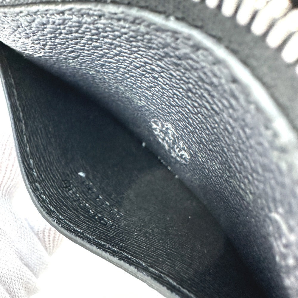 Berluti キーリング付き チェーン ロゴ 財布 小銭入れ コインケース レザー/キャンバス メンズ ブラック系 - brandshop-reference