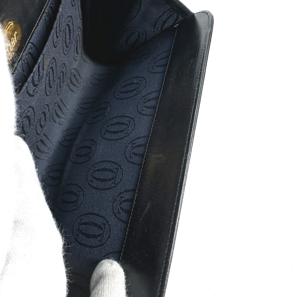 CARTIER ヴィンテージ サファイアライン カバン ポーチ クラッチバッグ レザー ユニセックス ネイビー - brandshop-reference