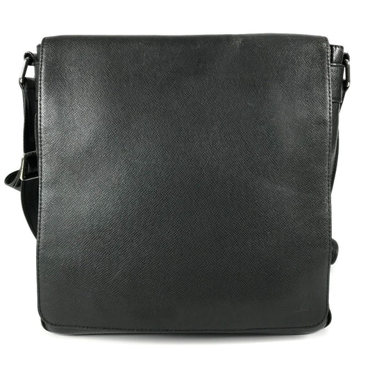 LOUIS VUITTON M32702 タイガ ミロ カバン 斜め掛け フラップ メッセンジャーバッグ ショルダーバッグ タイガレザー ユニセックス アルドワーズ ブラック