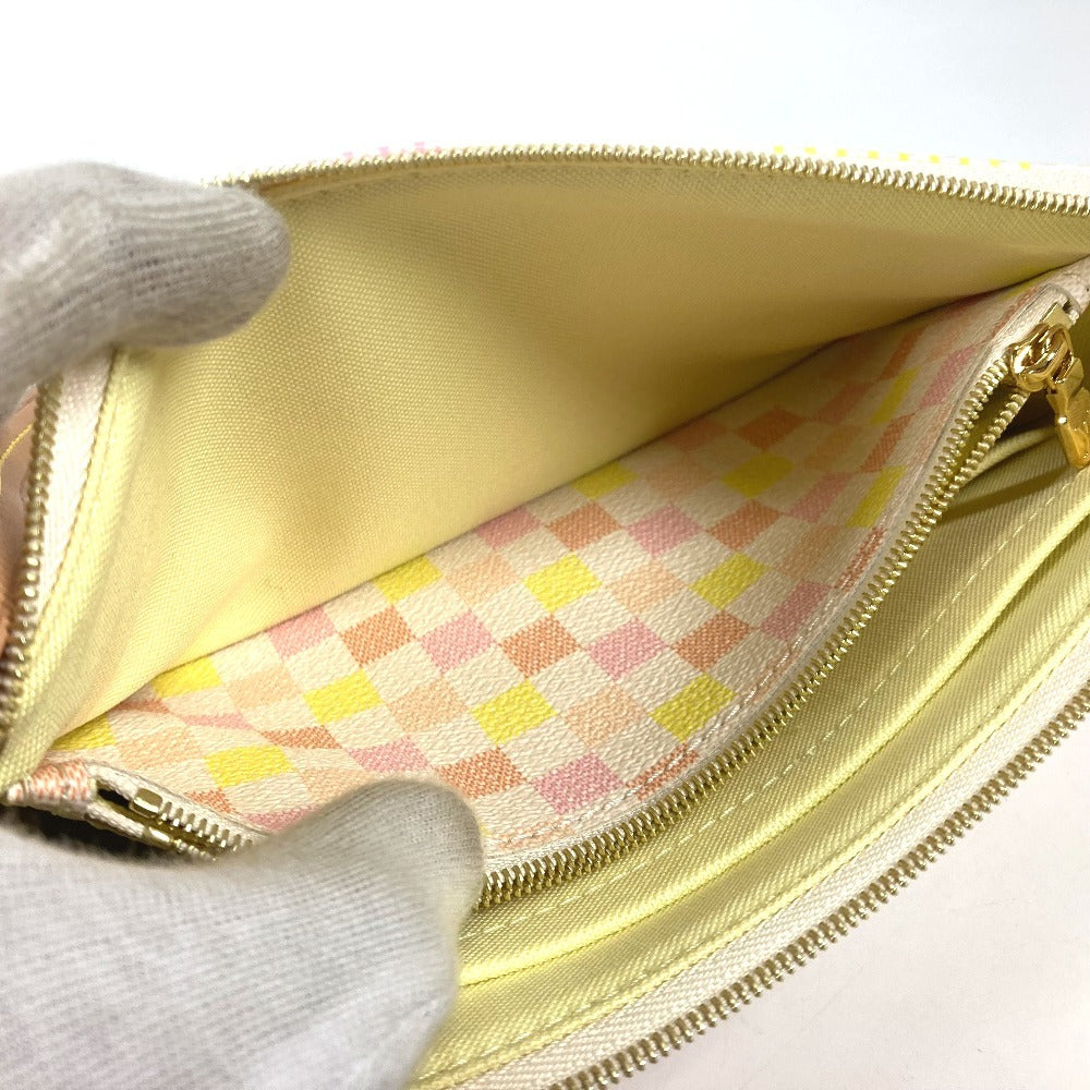 LOUIS VUITTON N40642 ダミエリシャス ポシェット・アクセソワール カバン 斜め掛け 2WAYバッグ ポシェット ショルダーバッグ ダミエキャンバス レディース ピーチ ピンク ピンク - brandshop-reference