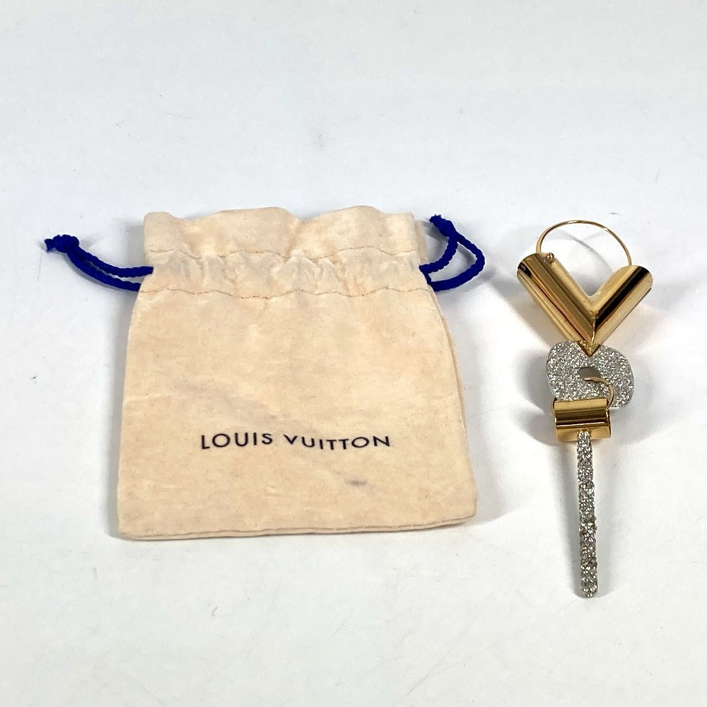 LOUIS VUITTON M00242 シングルピアス エセンシャル V ストラス アクセサリー ラインストーン ピアス メタル ユニセックス ゴールド - brandshop-reference