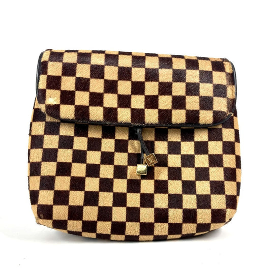 LOUIS VUITTON M92130 ダミエソバージュ ガゼル カバン 斜め掛け ポシェット フラップ ショルダーバッグ レザー/ハラコ レディース ブラウン - brandshop-reference