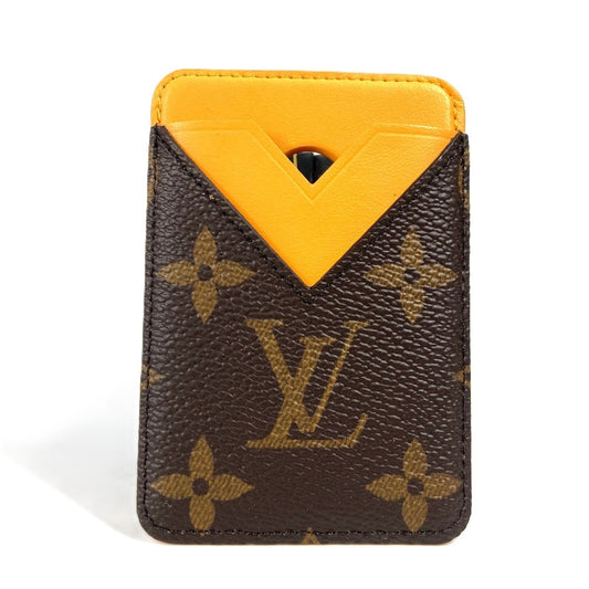 LOUIS VUITTON M12853 モノグラム ポルト カルト・マグネット magsafe 名刺入れ パスケース カードケース モノグラムキャンバス ユニセックス サフランイエロー イエロー - brandshop-reference