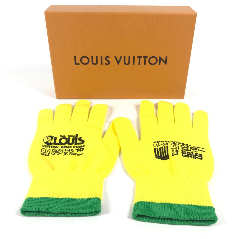 LOUIS VUITTON MP2370 ゴン アールジービー ファッション 小物 グローブ 手袋 ナイロン メンズ イエロー - brandshop-reference