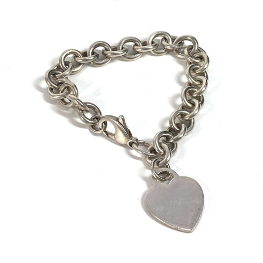 TIFFANY & Co. Logo Accessory Return to Heart Chain Bracelet in SV925 Silver for Women
