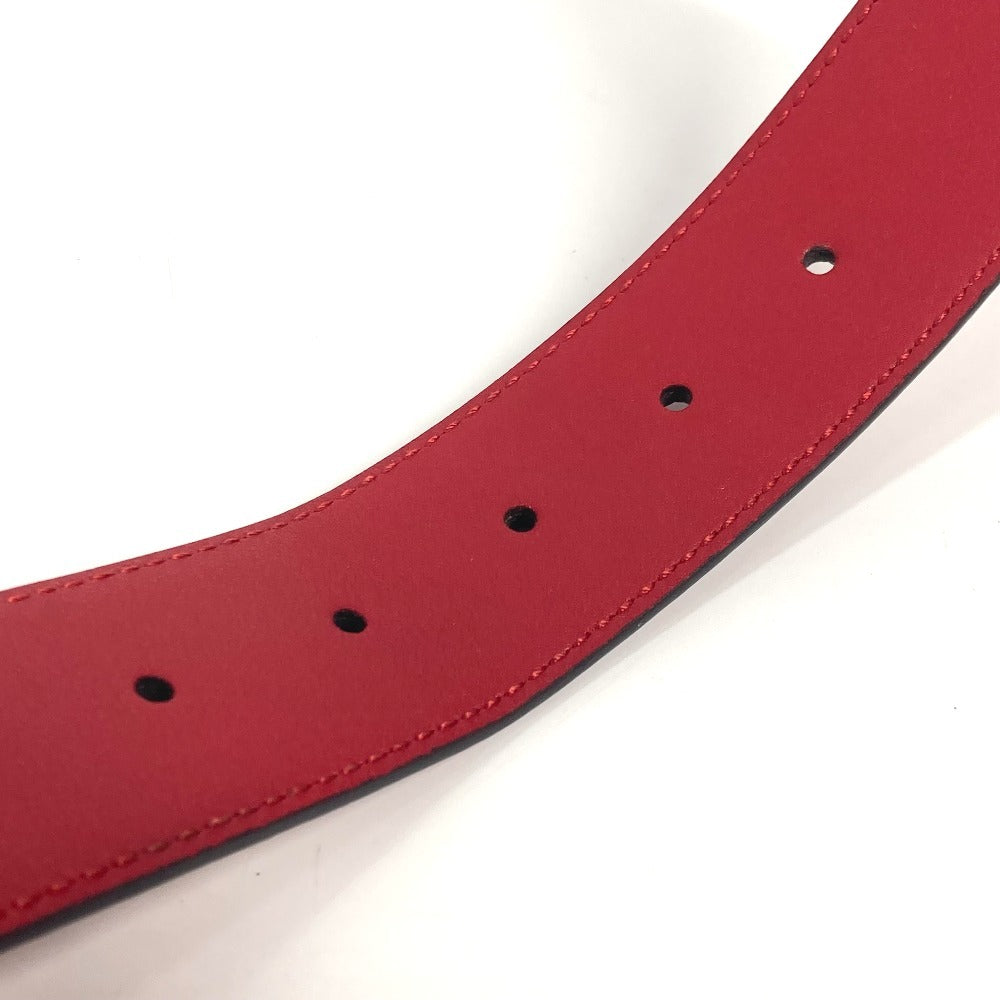 GUCCI 370543 グッチシマ GGバックル アクセサリー ダブルG ベルト シマレザー レディース レッド - brandshop-reference