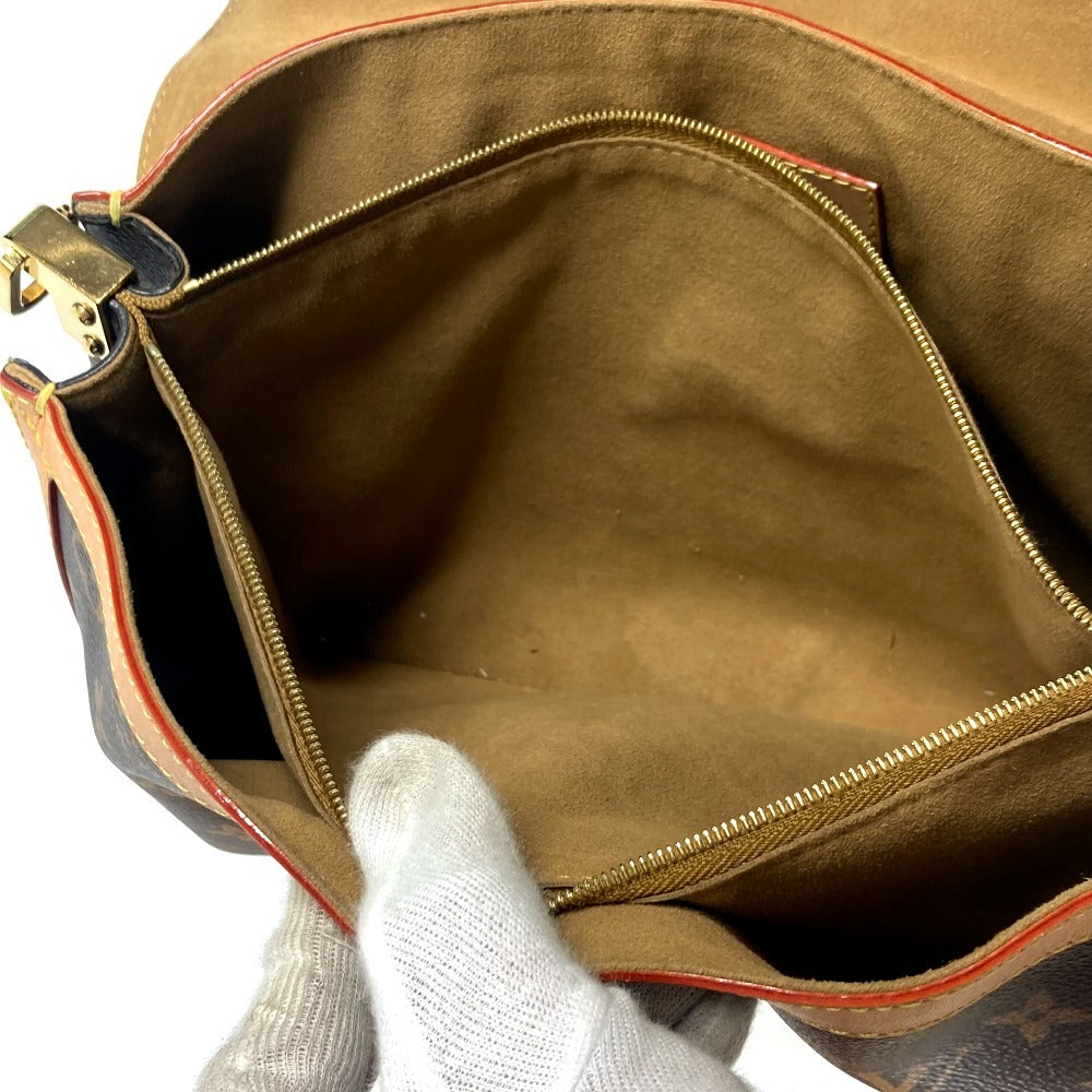 LOUIS VUITTON M47149 モノグラム ドーフィーヌ・ソフト GM カバン 斜め掛け フラップ ハンドバッグ チェーンバッグ 2WAYバッグ ショルダーバッグ モノグラムキャンバス レディース ブラウン