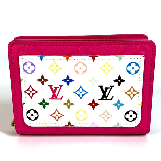 Louis Vuitton M14140 Monogram Multicolor Lv × Tm Takashi Murakami Portefeuil Claire Compact Wallet Wallet Bifold Wallet Monogram Multicolor Canvas Unisex Pink Pink Cute
