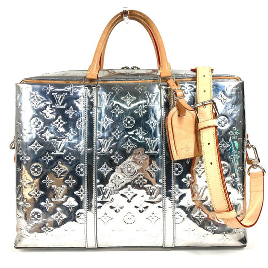 LOUIS VUITTON M58755 Monogram mirror Neo PDV Porto Document Voyage Bag Hand Bag 2WAY Bag Shoulder Bag Business bag Leather Silver Used