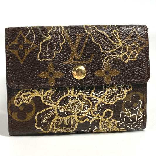 LOUIS VUITTON M95391 Monogram Dante Embroidered Ludlow Compact Wallet, Bi-fold Wallet, Monogram Canvas, Unisex, Brown