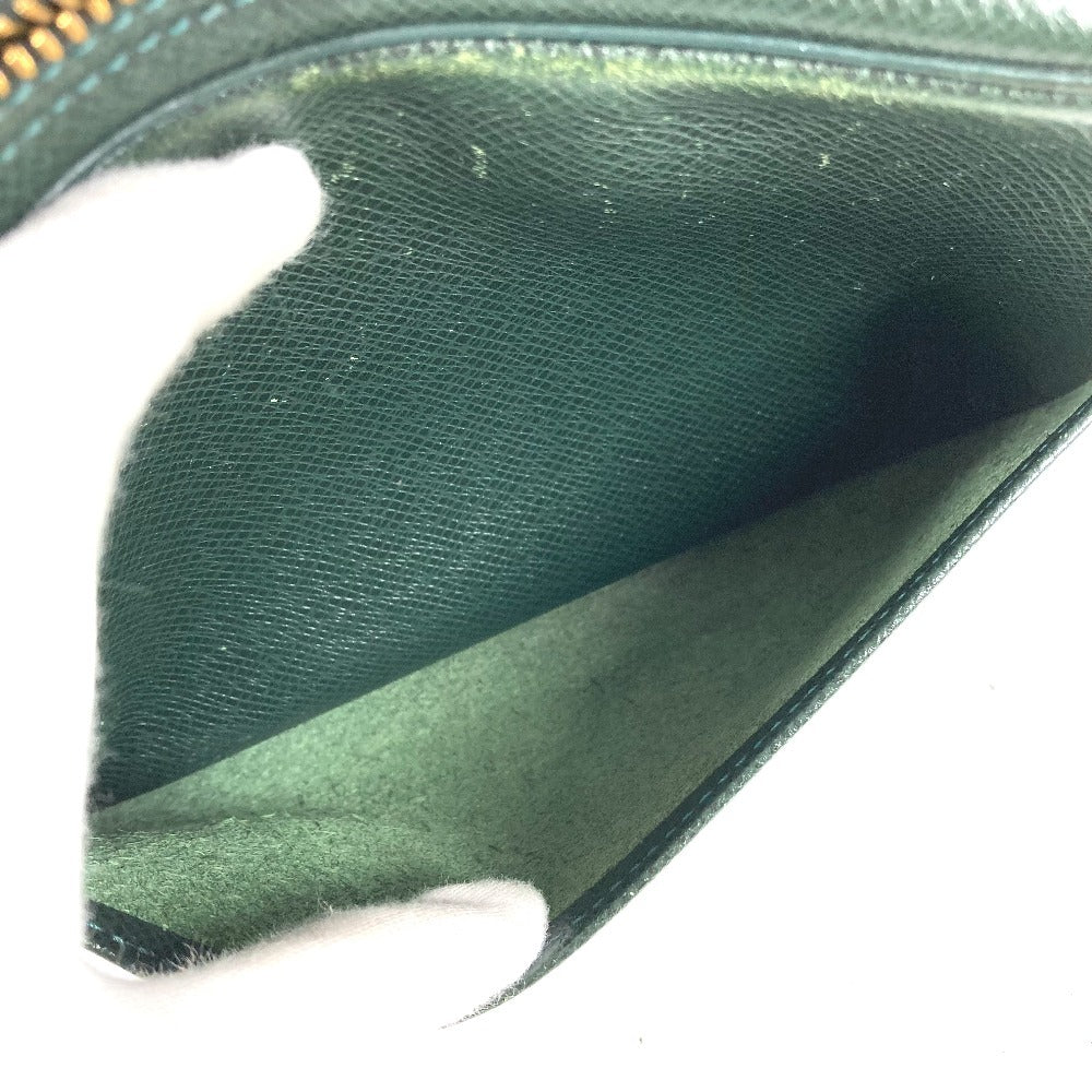 LOUIS VUITTON M30304 กระเป๋าเครื่องประดับ Taiga กระเป๋าเครื่องสำอาง คลัตช์ กระเป๋าเพาช์หนัง Taiga สีเขียว Epicéa ใช้ได้ทั้งชายและหญิง
