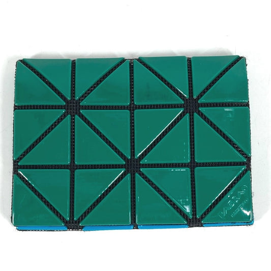 ISSEY MIYAKE BB83-AG711-67 Two-Tone BAOBAO Card Case, Business Card Holder, Pass Case, PVC, Unisex, Green