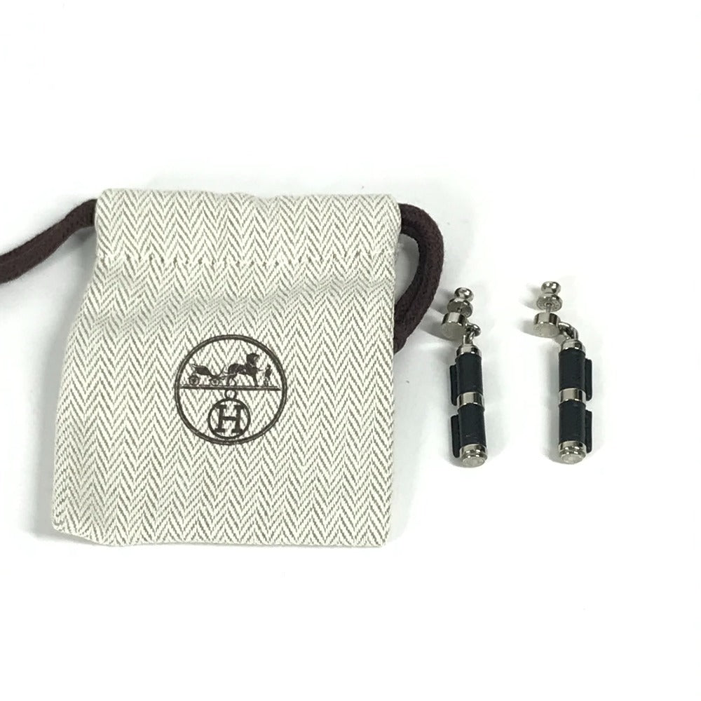 HERMES Charnière PM Charnière PM Accessories Earrings Swift Unisex Black