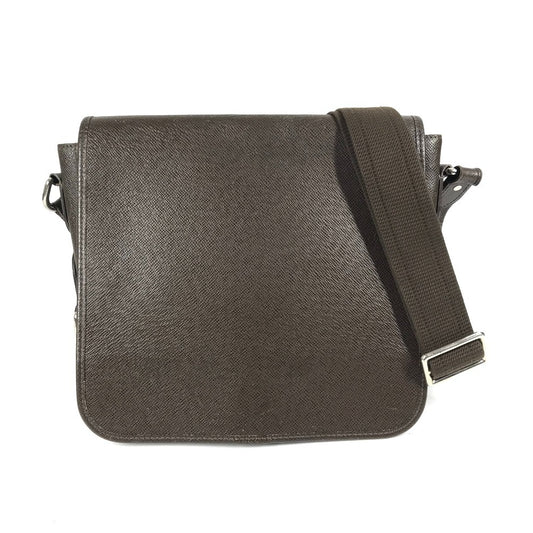 LOUIS VUITTON M32488 タイガ アンドレイ 斜め掛け メッセンジャーバッグ フラップ ショルダーバッグ タイガレザー ユニセックス グリズリ ブラウン