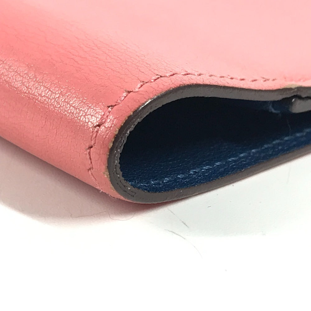 HERMES ステーショナリー バイカラー ノートパッド 《EAジップ》 A5 メモカバー ケース 手帳カバー ブックカバー ノートカバー レザー ユニセックス ローズアザレ ピンク
