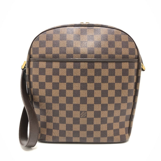 LOUIS VUITTON N51292 Damier Ipanema GM Bag Crossbody Pochette Shoulder Bag Damier Canvas Ebene Brown Used