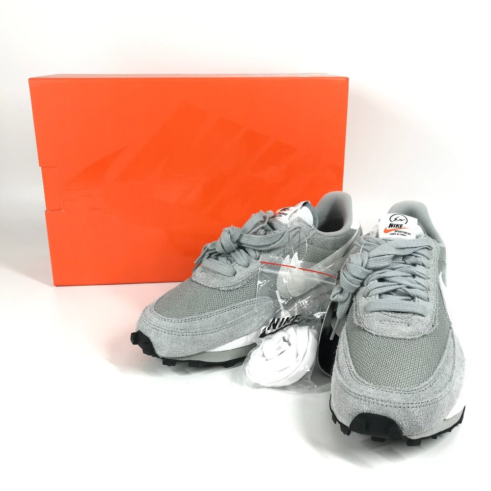 NIKE DH2684-001 Logo Collaboration Fragment x Sacai x Nike LD Waffle "Light Smoke Grey" Fragment x sacai x Nike LD Waffle "Light Smoke Grey" shoes sneakers Synthetic leather gray/White Used