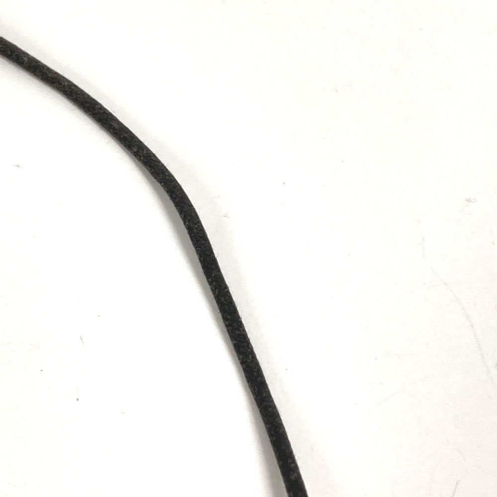 BVLGARI チョーカー ロゴ パレンテシ 革紐 アクセサリー ネックレス レザー ユニセックス ブラック