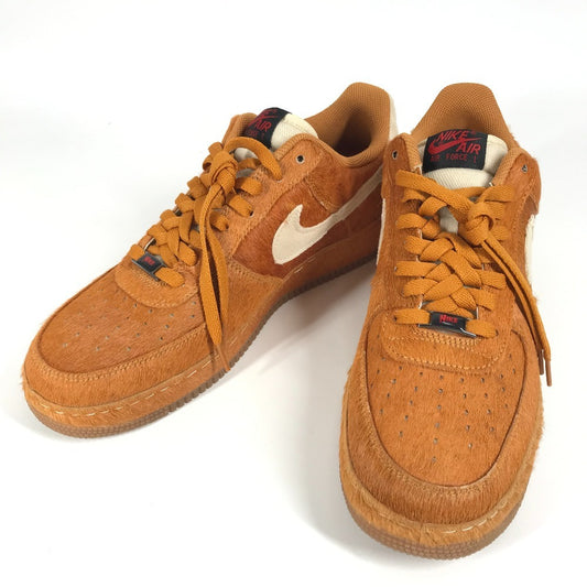 NIKE 389726-220 logo Nike Air Force 1 Low Halloween "Savage Beast" Nike Air Force 1 Low Halloween "Savage Beast" sneakers Pony-Hair Beige/Brown Used