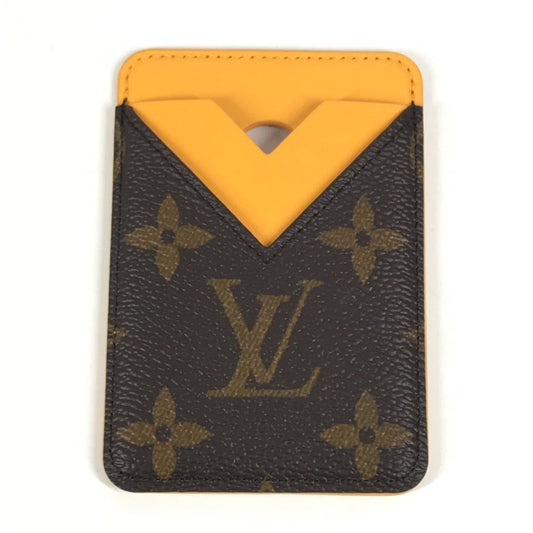LOUIS VUITTON M12853 モノグラムマカサー ポルト カルト・マグネット 名刺入れ パスケース MagSafe マグセーフ カードケース モノグラムキャンバス ユニセックス サフランイエロー イエロー