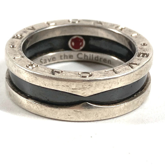 BVLGARI SAVE THE CHILDREN Ring, AG925, Unisex, Black
