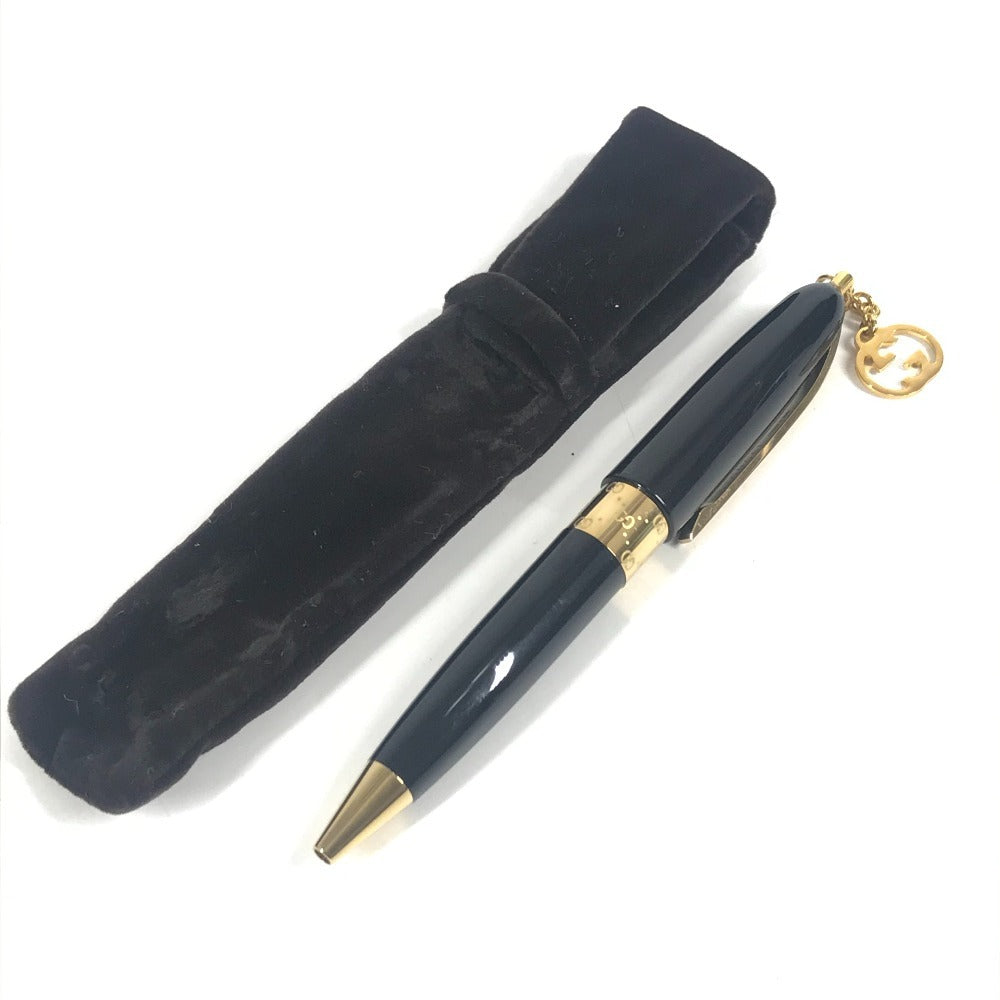 GUCCI 不明 GG ロゴ ステーショナリー ペン ボールペン メタル ユニセックス ブラック