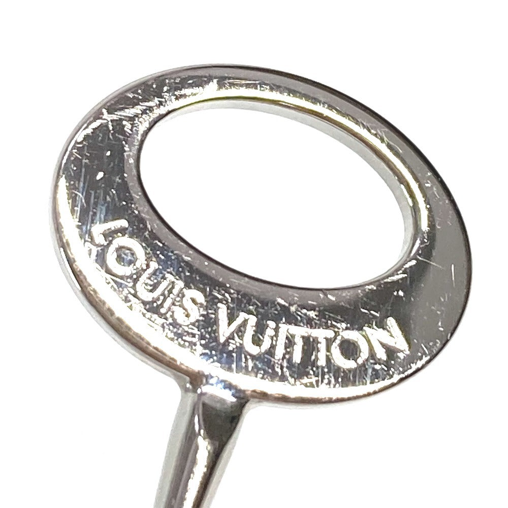 LOUIS VUITTON M68098 LV Logo Brooch Set with Travel Key, 3-Piece Jewelry Set, Metal Brooch, Unisex, Silver