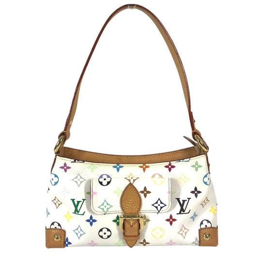 LOUIS VUITTON M40098 モノグラムマルチカラー エライザ 肩掛け カバン ハンドバッグ ショルダーバッグ モノグラムマルチカラーキャンバス レディース ブロン ホワイト
