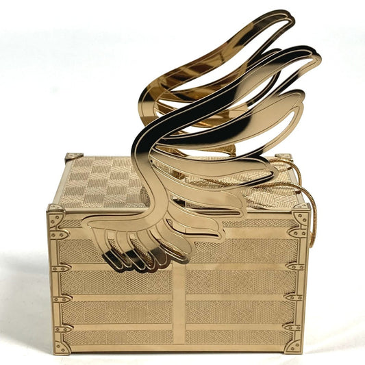 LOUIS VUITTON VIP Exclusive Novelty Gift Trunk, Not for Sale, Christmas 2025 Limited Edition, Metal, Unisex, Gold