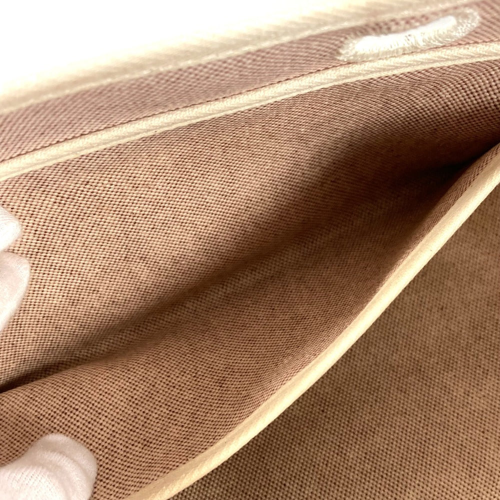 HERMES Herbag Herbag เฉพาะอะไหล่กระเป๋า กระเป๋าถือ กระเป๋าสะพายข้าง Toile H ทรง Unisex สีเบจ