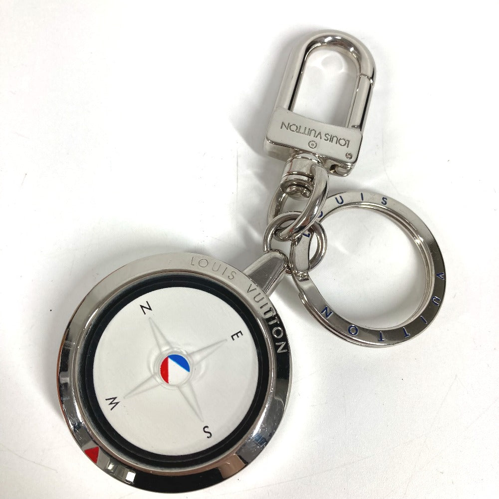 LOUIS VUITTON M61915 ガストンV アメリカズカップ 2017 ポルトクレコンパス バッグチャーム キーホルダー メタル ユニセックス シルバー
