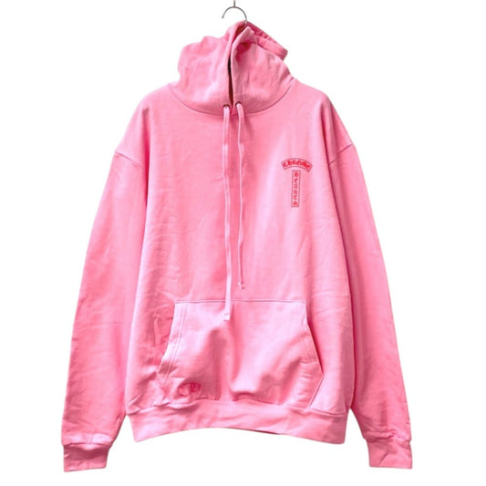 CHROME HEARTS Sweatshirt, long sleeves USA Logo Apparel Hoodie Hood Parka cotton pink Used
