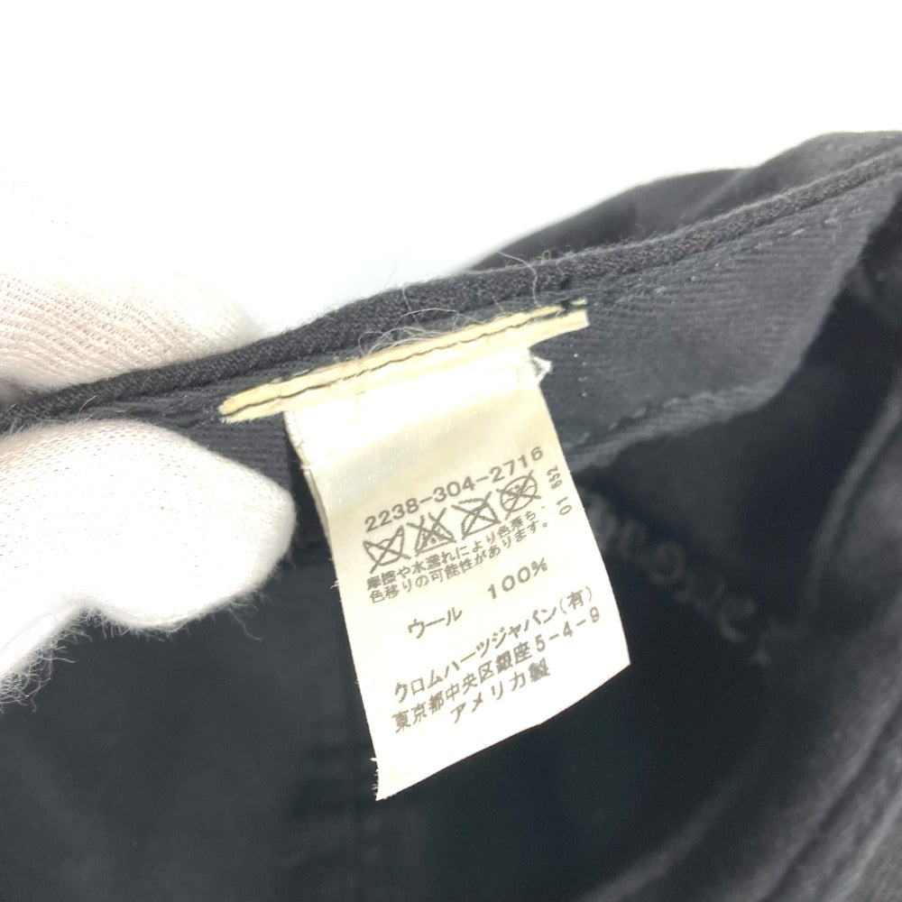 CHROME HEARTS ホースシュー ロゴ 帽子 キャップ帽 ベースボール キャップ ウール ユニセックス ブラック