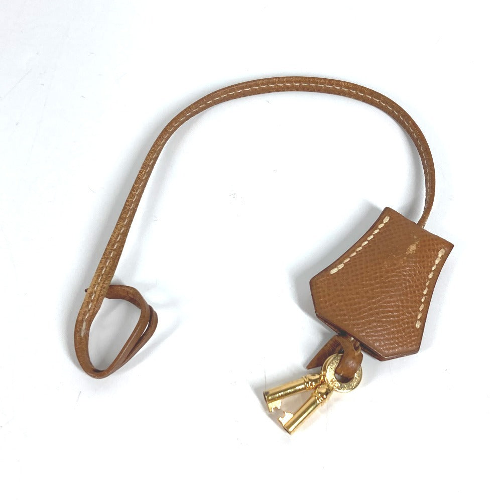 HERMES ヴィンテージ ロゴ カバン 書類バッグ ハンドバッグ ブリーフケース ビジネスバッグ レザー ユニセックス ゴールド ブラウン