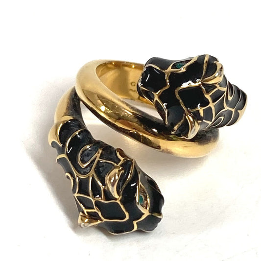 GUCCI ダブル タイガーヘッド アクセサリー ジュエリー リング・指輪 メタル ユニセックス ゴールド