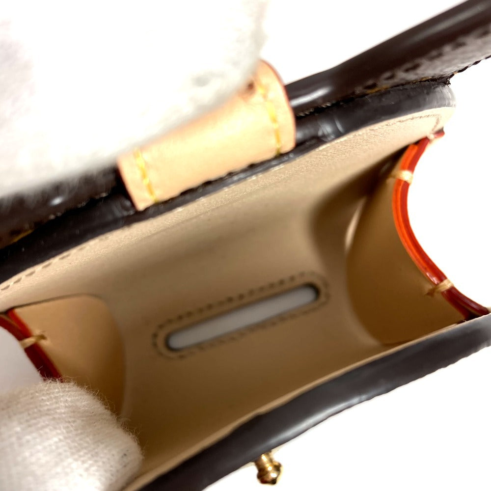 LOUIS VUITTON GI1260 モノグラム 柴犬 ドッグ バッグ ホルダー シバ ペット 犬 バッグチャーム キーホルダー モノグラムキャンバス ユニセックス ブラウン