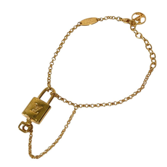 LOUIS VUITTON M00563 モノグラム LVブラスレLVロッキー チェーン アクセサリー ジュエリー ブレスレット メタル レディース ゴールド