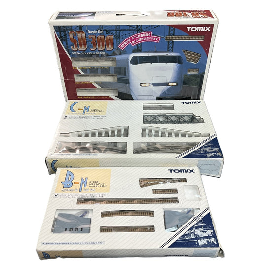 Tomix 90124, 91033, 91032 SD300 System-Up Rail Set C-N B-N 3-Piece Set Hobby Toy Train Shinkansen Railway Model Plastic Unisex