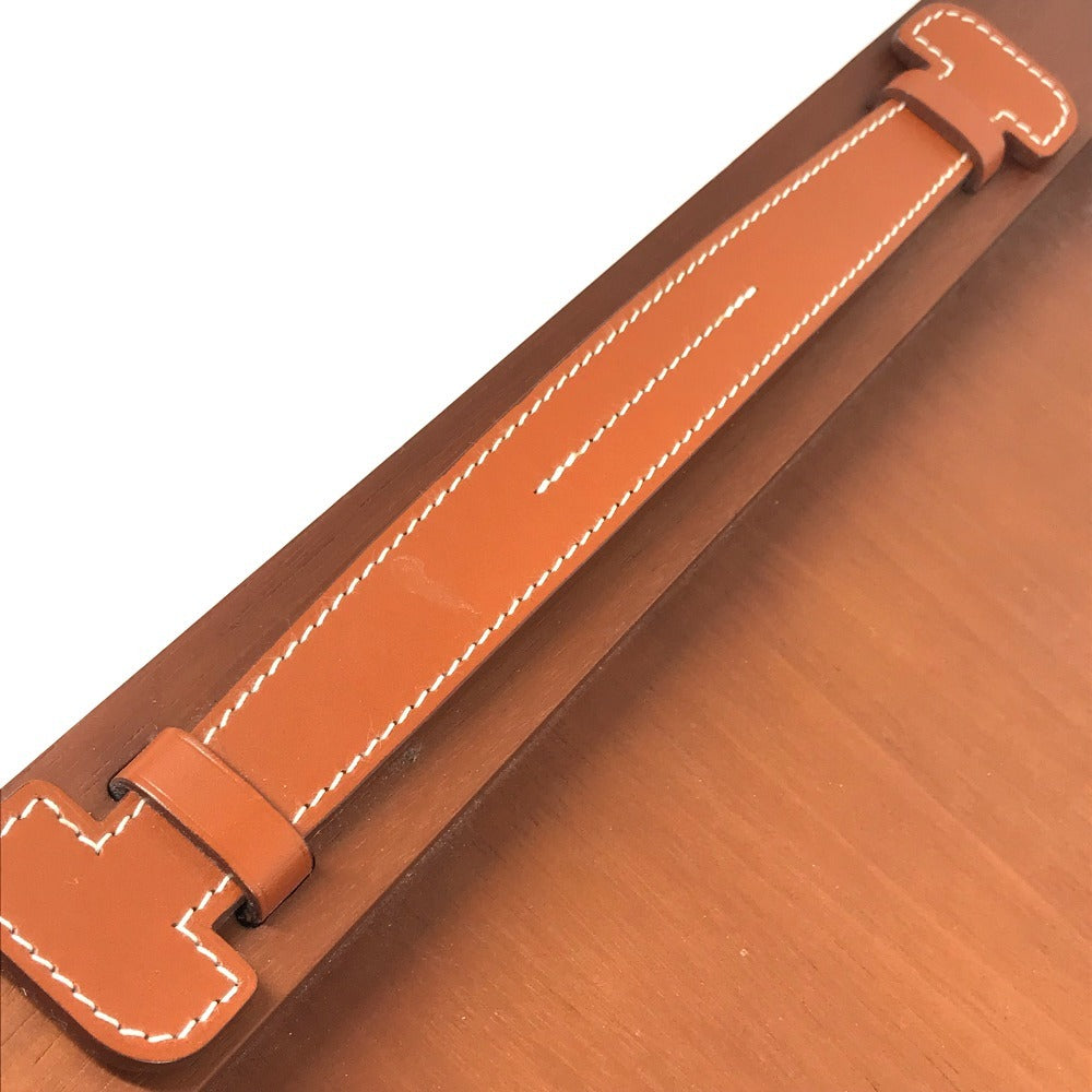 HERMES トレー トレー エトリヴィエール MM オブジェ 置物 小物入れ ユニセックス ブリック ブラウン
