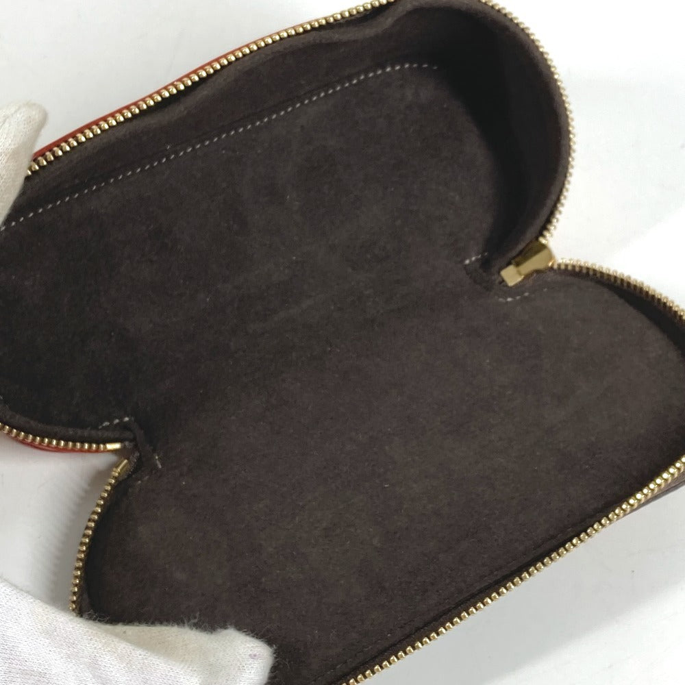 LOUIS VUITTON GI0717 Monogram Stripe NIGO Etui Lunettes GM Eyewear Glasses Case Sunglasses Case Pouch Monogram Canvas Unisex Brown