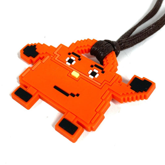 HERMES Kelly Doll Bag Charm Charm Key Ring Rubber Unisex Orange