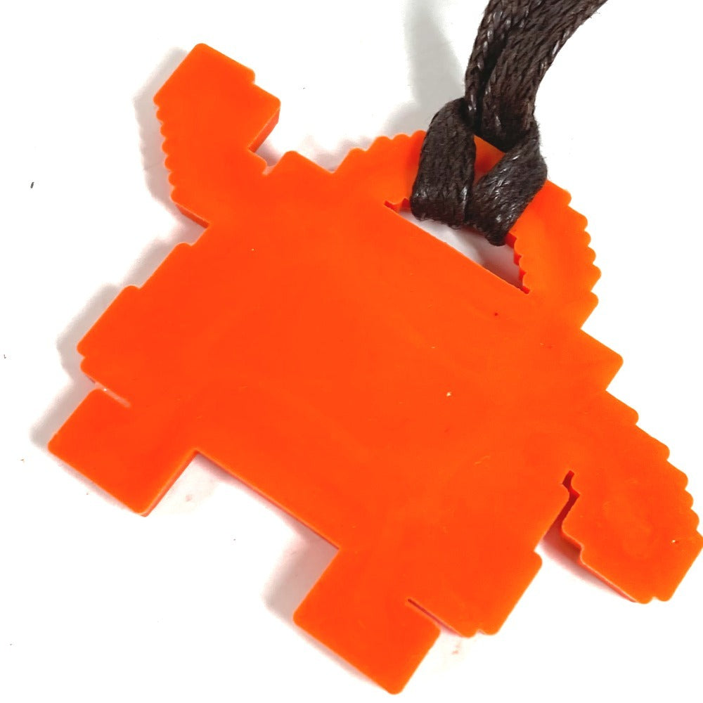 HERMES Kelly Doll Bag Charm Charm Key Ring Rubber Unisex Orange