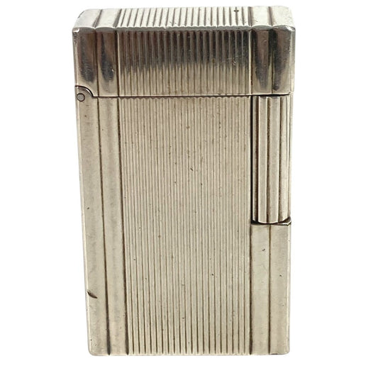 S.T. Dupont Line 1 Long Smoking Accessory Tobacco Cigarette Lighter Metal Unisex Silver