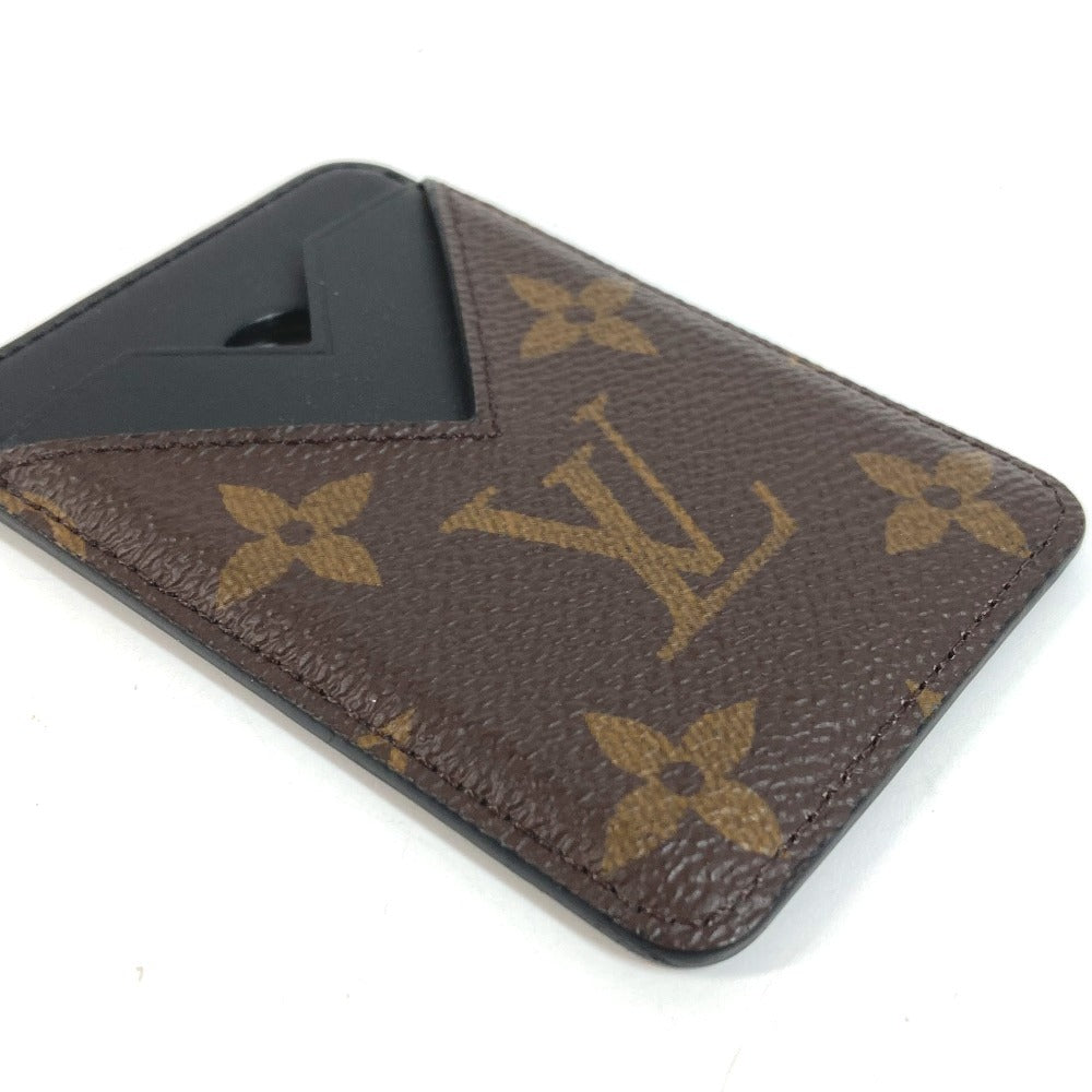 LOUIS VUITTON M13185 Monogram Porte Cult Magnet Smartphone and mobile phone accessories: MagSafe Card Case MonogramCanvas / Leather Brown/Black Used