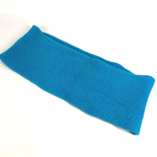HERMES Snood Accessory Scarf Cashmere Unisex Blue