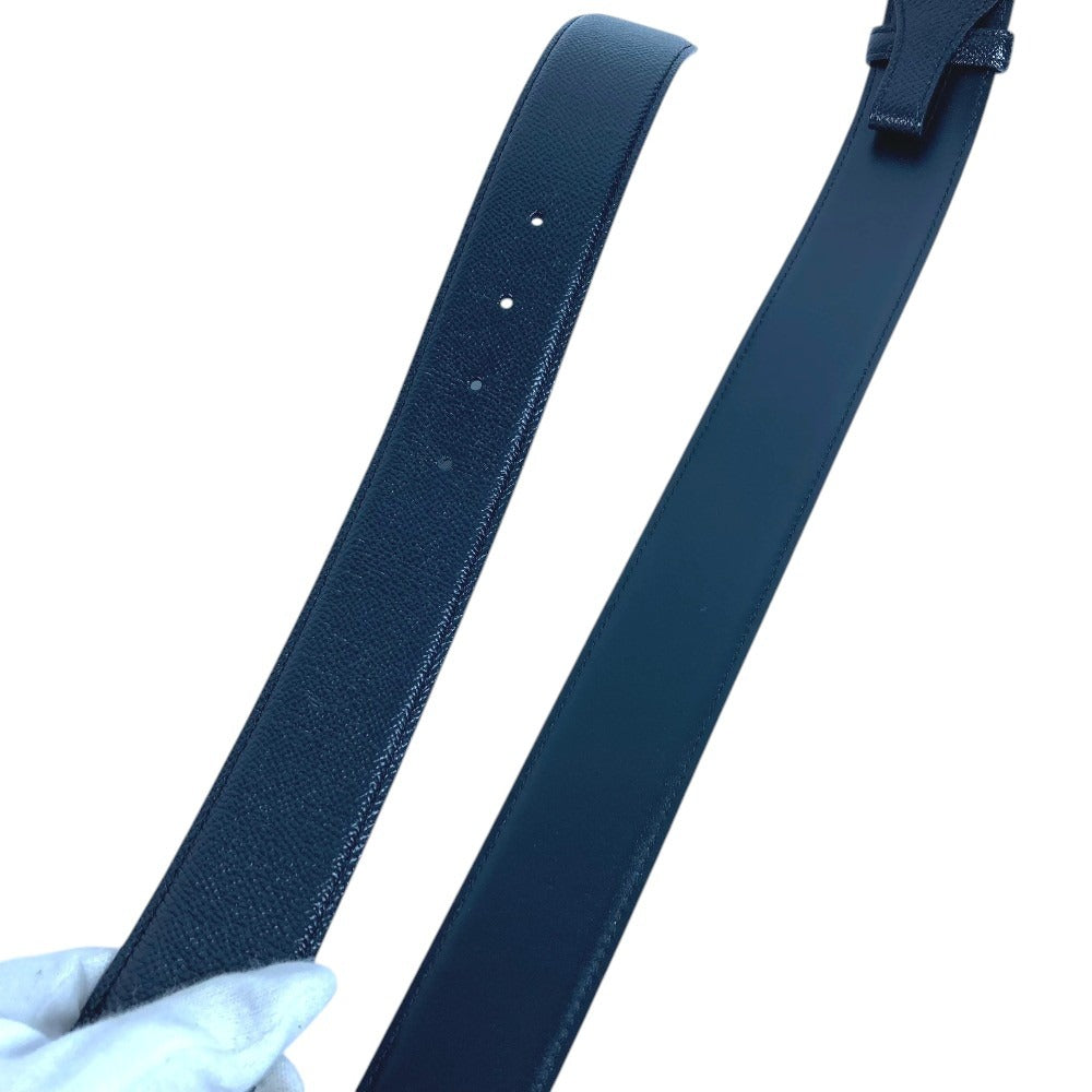 BVLGARI BVLGARI BVLGARI Logo Buckle Belt for Bottoms Leather Men's Black
