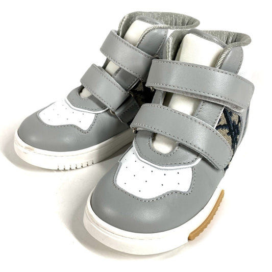 Dior 1WBS45SHOC_Y43C Trotter Logo Baby B27 Uptown Low-Top Sneakers Shoes Lace-up Sneakers Leather Kids Grey