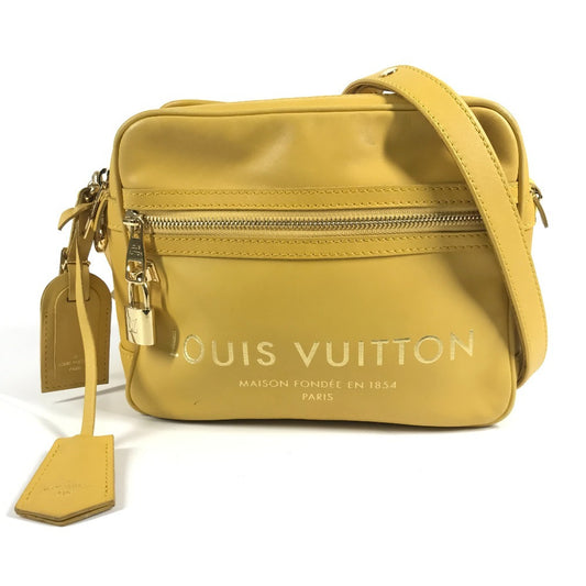LOUIS VUITTON M45507 パナームライン テイクオフ 斜め掛け カバン ポシェット ショルダーバッグ レザー レディース イエロー