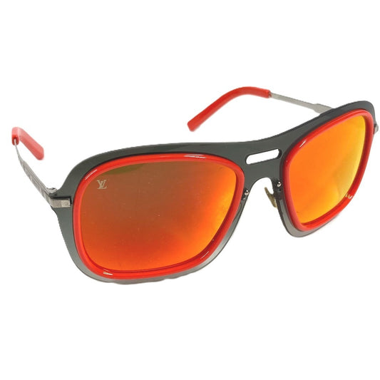 LOUIS VUITTON Z0302U logo glasses glasses eyewear sunglasses Plastic Orange Used